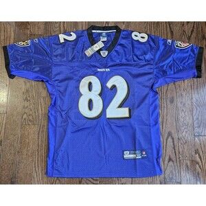 NFL On Field Jersey Torrey Smith #82 Reebok Baltimore Ravens Size 52 Purple NWT